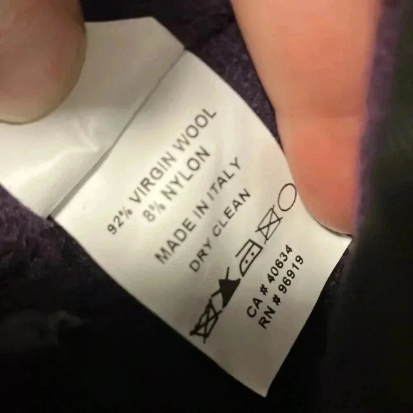 Marc Jacobs eggplant  purple made in Italy virgin wool blend jacket - Picture 7 of 11